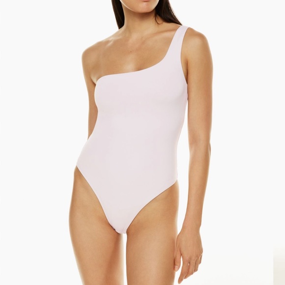 Aritzia TNA one shoulder strap bodysuit grey size small - Picture 5 of 12